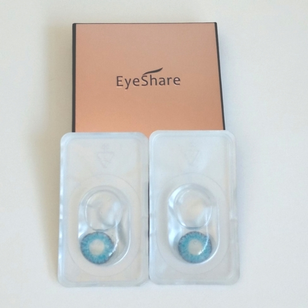 3 Tone Colored Lenses in "Brilliant Blue" Eye Makeup Blue Eyes - Picture 2 of 14